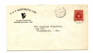 Dog on Martineete Ltd. 1947 War Issue advertising Canada cover