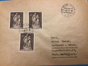 Czechoslovakia to Germany 1953  Stamp Cover R42880 