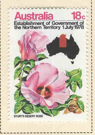 Australia Scott 681 MH* Flower Stamp 1978