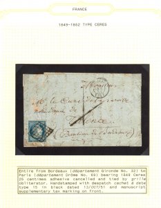 RARE Cover of France (Qtt 6) #1 etc.... ECV $10000.00