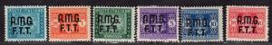 $Italy/Trieste Sc#J1-J6 M/NH/VF, complete set, Cv. $59