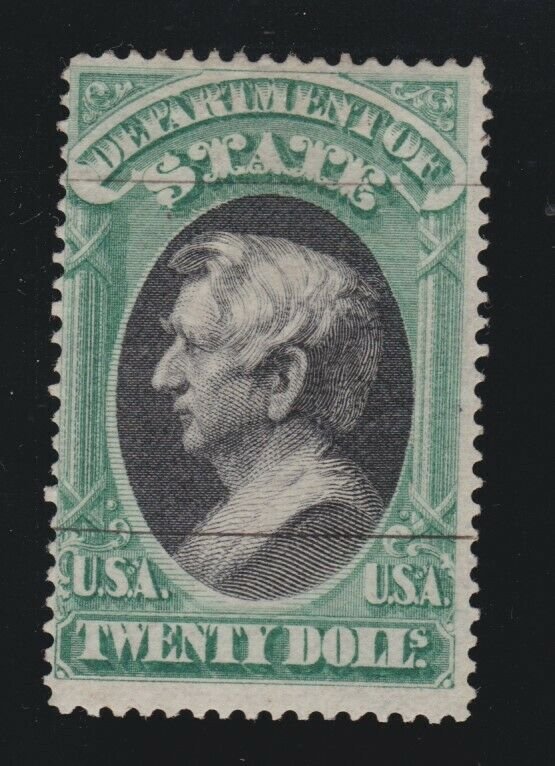 US O71 $20 State Department Official Used F-VF POG Presentation Cancel SCV $1750