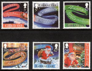 GIBRALTAR 1999 Christmas; Scott 822-27, SG 897-902; MNH