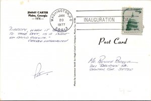 1977 Inauguration Day - Jimmy Carter - Washington, DC - PPC - F31516