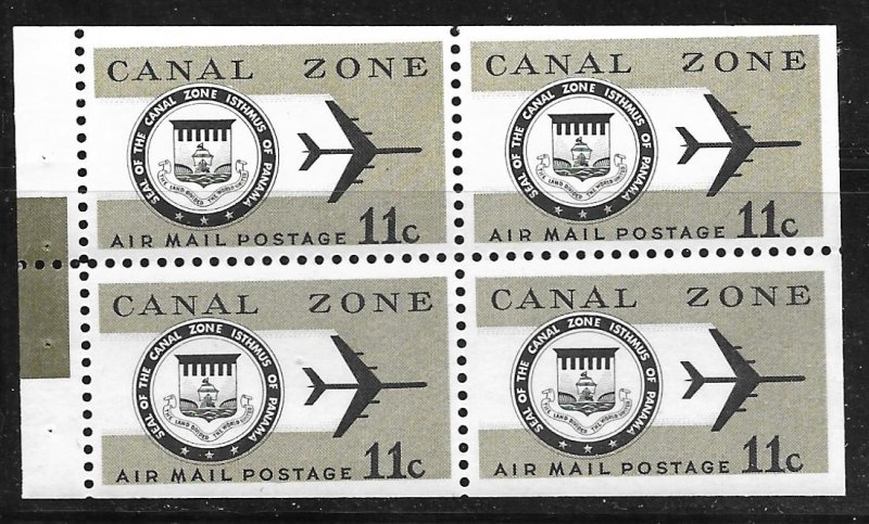 Canal Zone C49a: 11c Seal and Jet Plane, MNH, VF