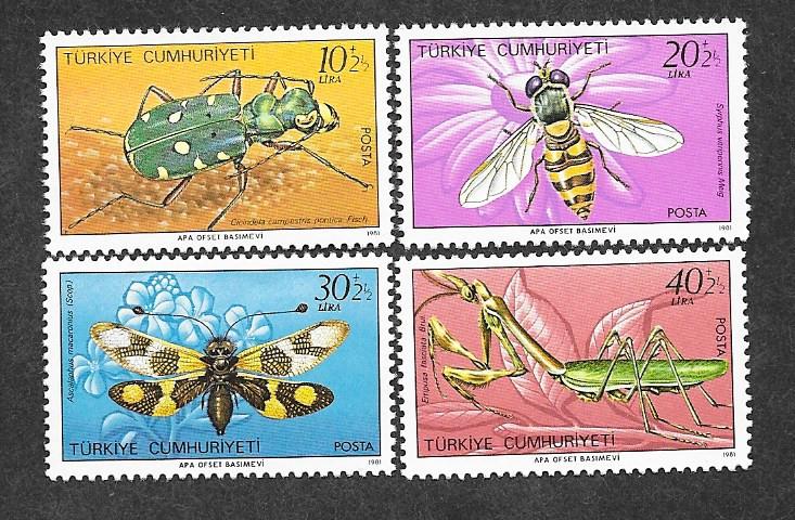 Turkey B184-B187 Mint NH Bugs!