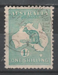 AUSTRALIA 1915 KANGAROO 1/- 2ND WMK USED