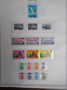 collection on pages Singapore to 1980 JE: CV $505