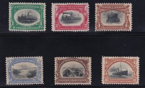 294 - 299 set VF original gum lightly hinged nice color cv $ 381 ! see pic !