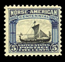 United States, 1910-30 #621 Cat$19, 1925 5c dark blue and black, never hinged