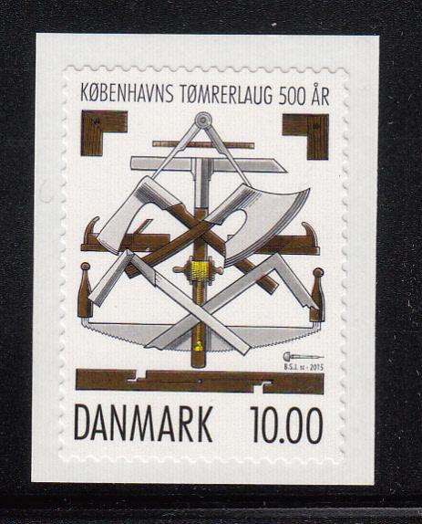 Denmark MNH 2015 10DKK Carpenter's tools - 500 Years Copenhagen Carpenters' G...