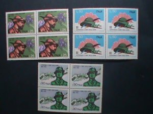 ​ITALY-1972 SC#1067-9 CENTENARY OF THE ALPINE CROPS -MNH-BLOCK VERY FINE