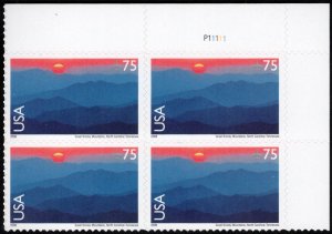 US #C140 PLATE BLOCK, $3.00 face, VF mint never hinged, lovely high value, Ge...