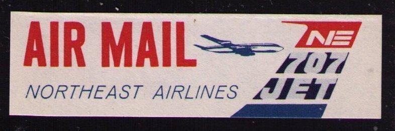 NORTHWEST ORIENT AIRLINES SCARCE VINTAGE MNHAIR MAIL LABEL, SEE SCAN