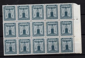 Germany 1942 4pf Official MNH block x 15 WS36869