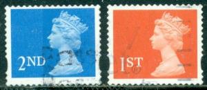 GREAT BRITAIN SG-1976,1977, SCOTT #'s MH308, 309 MACHIN SET, USED, GREAT PRICE!