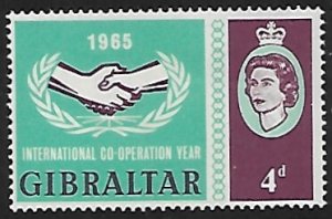 Gibraltar # 170 - Intl. Cooperation Year - MNH.....{Pg3}