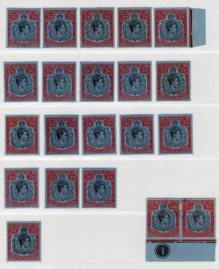 KGVI BERMUDA 1938-1943 GEORGE VI LOT SCARCE HIGH VALUES ALL PERFECT  MH AND MNH