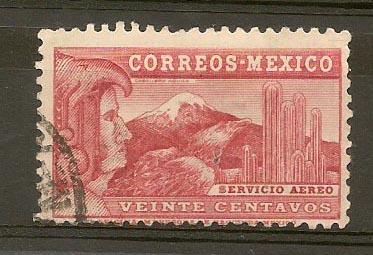 MEXICO STAMP VFU  SERVICIO AEREO VEINTE CENTAVOS  # M7