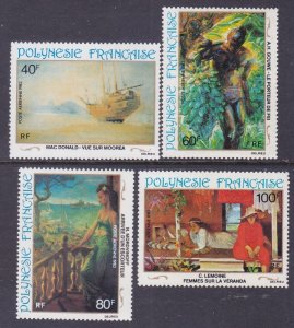 French Polynesia C202-05 MNH 1983 Art Series Various Paintings Local Scenes