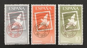 Spain 1961 #987-9,  Stamp Day, MNH.