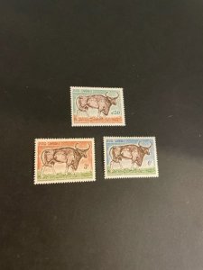 Cambodia sc 129-131 MNH comp set