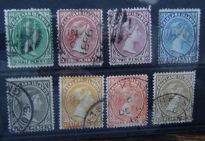 Falkland Island 1891 - 1902 set to 1s Fine Used