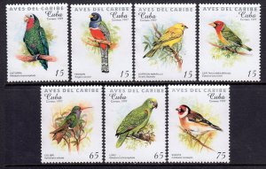 Cuba 1997 Caribbean Birds Complete Mint MNH Set SC 3848-3854