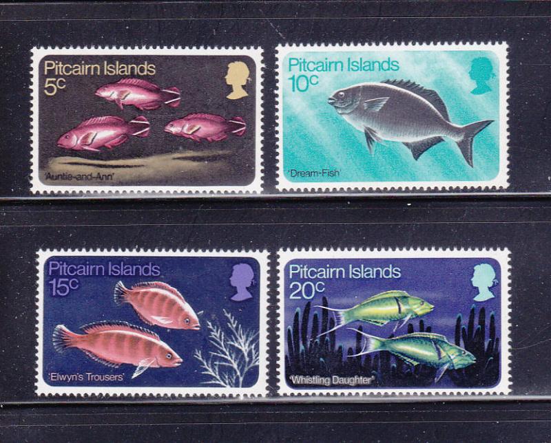 Pitcairn Islands 114-117 Set MNH Fish (A)