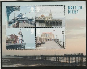 MS3641 2014 British Piers miniature sheet UNMOUNTED MINT/MNH