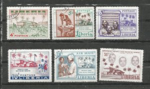 Liberia # 364-367 , C 111-C 112 , CTO , No hinge