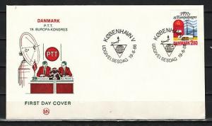 Denmark, Scott cat. 822. Communications issue. First day cover. ^