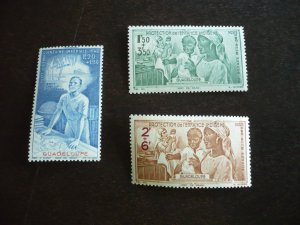 Stamps - Guadeloupe - Scott# CB1-CB3 - Mint Hinged Set of 3 Stamps