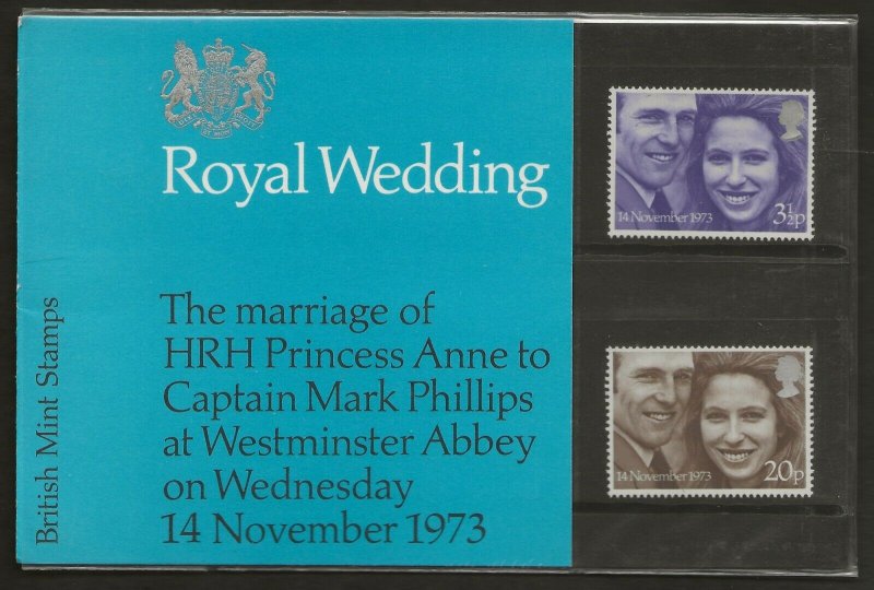 1973 ROYAL WEDDING  PRESENTATION PACK 56