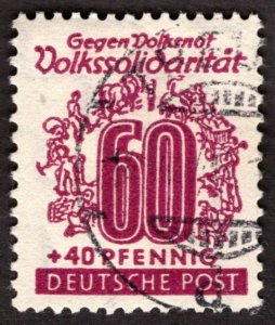 1946, Germany, West Saxony, 60+40pf, Used CTO, Sc 14NB12