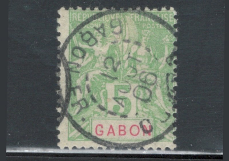 Gabon 1904 Navigation & Commerce 5c Scott # 19 Used