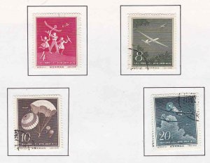 China (People´s Republic) #394-97 F-VF Used (CTO) Sports-Aviation