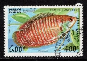 Cambodia - #1200 Fish - Used