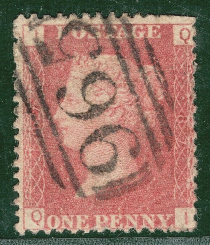 GB CHANNEL ISLANDS QV 1d Red p87 Superb ALDERNEY *965* (3HOS) Numeral RRED108