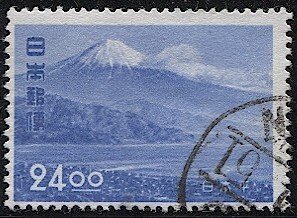 JAPAN  1951 Sc 526 Used  F-VF  24y  Mt Fuji