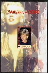 Angola 2000 Millennium 2000 - Princess Diana #3 imperf s/...