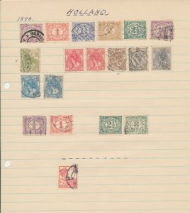 Netherlands Old/Mid M&U on Pages (Apx 100 Items) BL1979