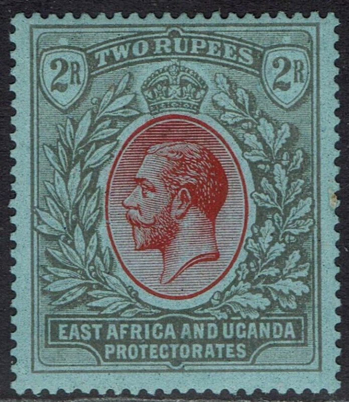 EAST AFRICA AND UGANDA 1921 KGV 2R WMK MULTI SCRIPT CA