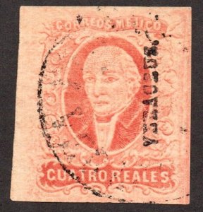 Mexico (1856) - Scott # 4,   Used 