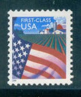 3448 34c U.S. Flag Fine MNH Plt/4 UL P1111 F07714