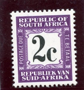 South Africa 1971 Postage Due 2c black & deep reddish violet superb MNH. SG D72.