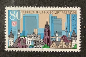 Germany 1994  Scott 1823 MNH - 80pf,  1200th Anniversary of Frankfurt
