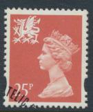 Wales SG W73 SC# WMMH60 Used  with first day cancel 25p Machin