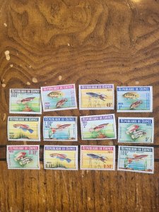 Stamps Guinea Scott #315-25, C54-5 nh