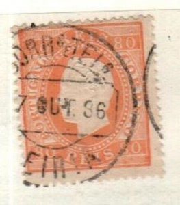 Portugal Scott 44c Used (perf 13-1/2, plain paper) [TK76]